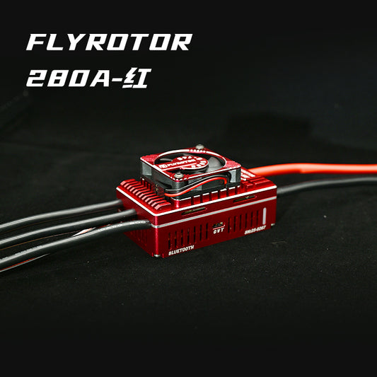 FLYROTOR 280A HV Brushless ESC (6–14S) – 35A BEC, USB + Bluetooth, 700–800 Heli