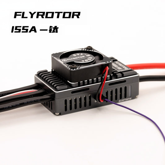 FLYROTOR 155A HV Brushless ESC (6–14S) – 30A BEC, USB + Bluetooth, Rotorflight Ready