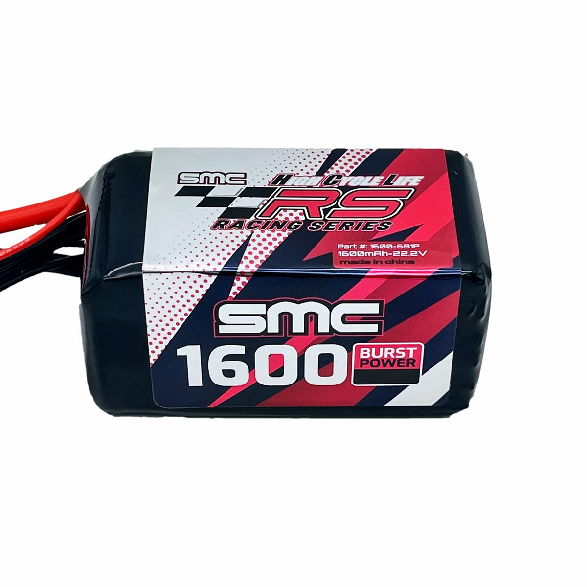 SMC HCL-RS 22.2V 1600mAh 6S XT60 5" Quad / Drone FPV Racing Pack - 16343-6S1P