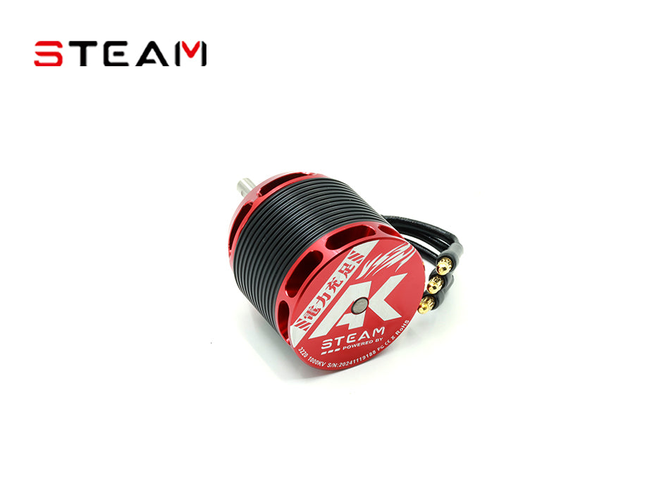 MD3220-1000KV Steam AK420 Brushless Motor Size: 3220 KV: 1000 / Red / Wire Diameter 0.86MM