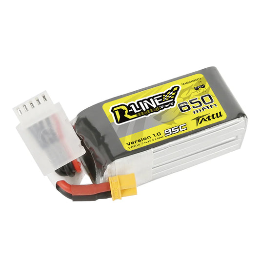 TAA6504S95XT3 TATTU 650MAH 4S 14.8V 95C LIPO BATTERY (STRATOS 200)