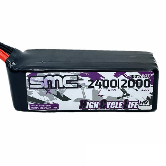 SMC-2475-6S1P HCL-HVP Flight 22.8V-2400mAh-75C XT90 Anti-Spark