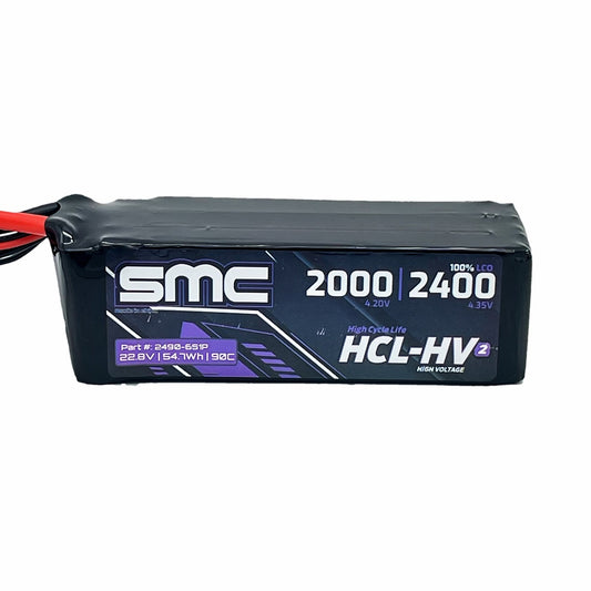 SMC-2490-6S1P HCL-HV2 Flight 22.8V/6S-2400mAh-90C XT60