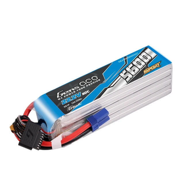 Gens Ace Sport G-Tech 5600mAh 6S 80C 22.2V LiPo Battery – EC5