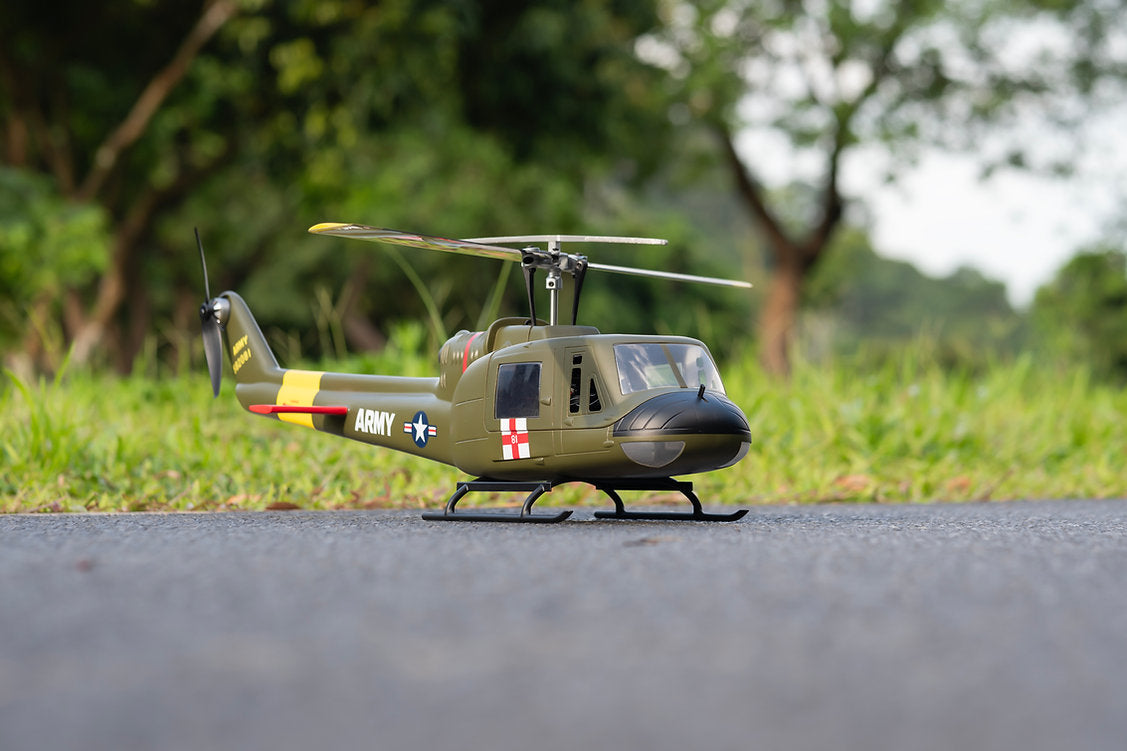 UH-1-V4-RTF-G Flywing UH-1 V4 Green 10CH GPS 3D Auto Return Hovering RC RTF Helicopter