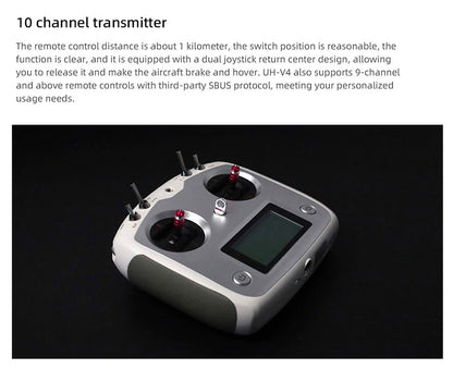 UH-1-V4-RTF-G Flywing UH-1 V4 Green 10CH GPS 3D Auto Return Hovering RC RTF Helicopter