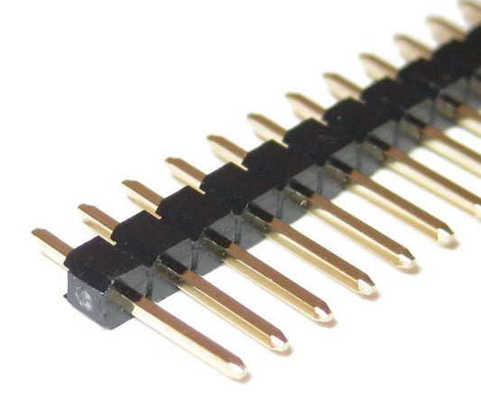 HH-PT1IN_SRSH40 Gold Single Row Straight Header - 40 Pin (x1)
