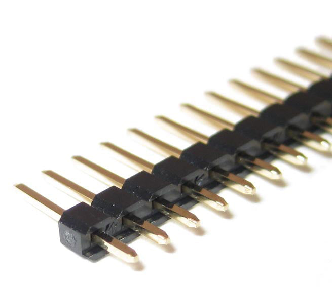 HH-PT1IN_SRSH40 Gold Single Row Straight Header - 40 Pin (x1)