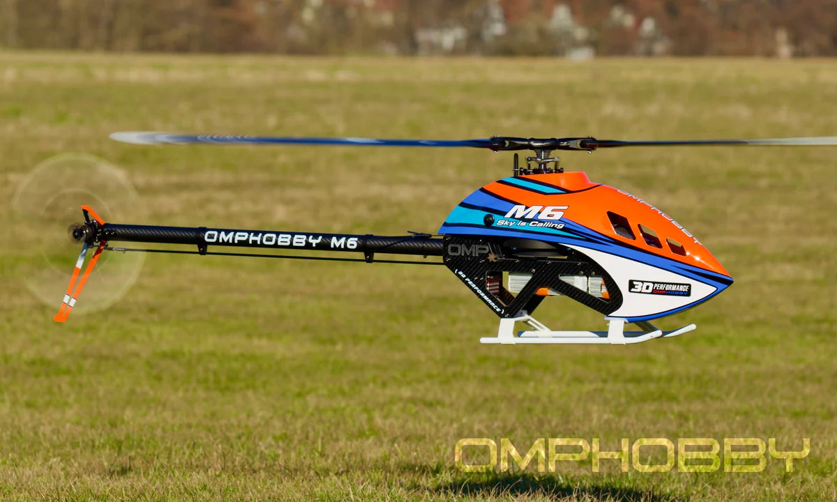 OMP-M6-B OMPHOBBY M6 RC Helicopter Frame Kit w/ Rotortech Blades (PRE-ORDER PRICE)