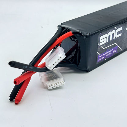 SMC-4990-12S1P HCL-HV2 Flight 45.6V/12S-4900mAh-90C Stick Pack Bare Wires