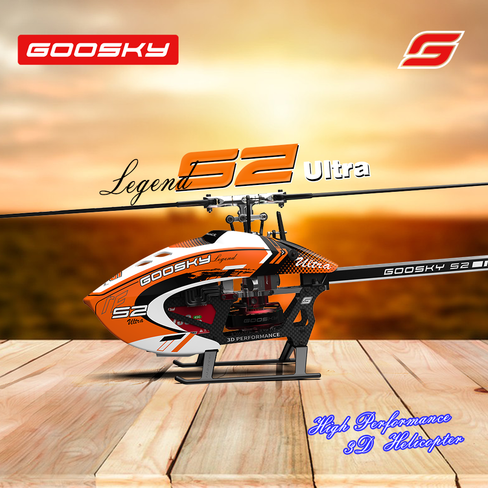 BAF080010 Goosky S2 Ultra Rotorflight Orange BNF Helicopter