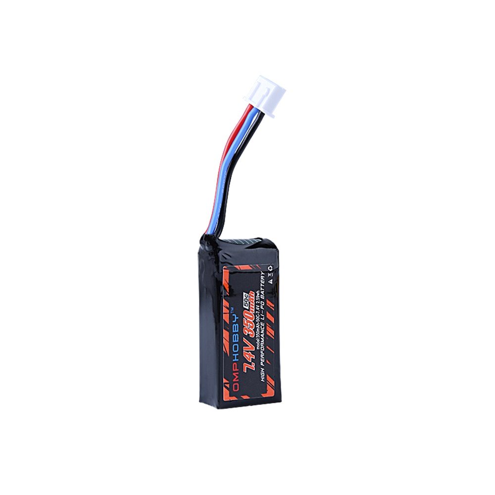 OSHM1024 OMP Hobby 50C 7.4V 2S 350mAh LiPo Battery for M1 Helicopter