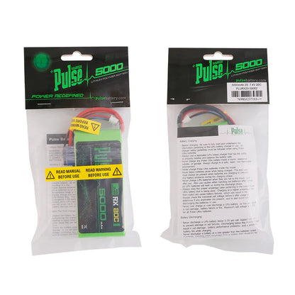 PLURX20-50002 PULSE 2S 5000mah 20C 7.4V RX LiPo Battery