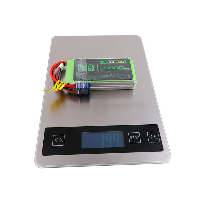 PLURX20-50002 PULSE 2S 5000mah 20C 7.4V RX LiPo Battery