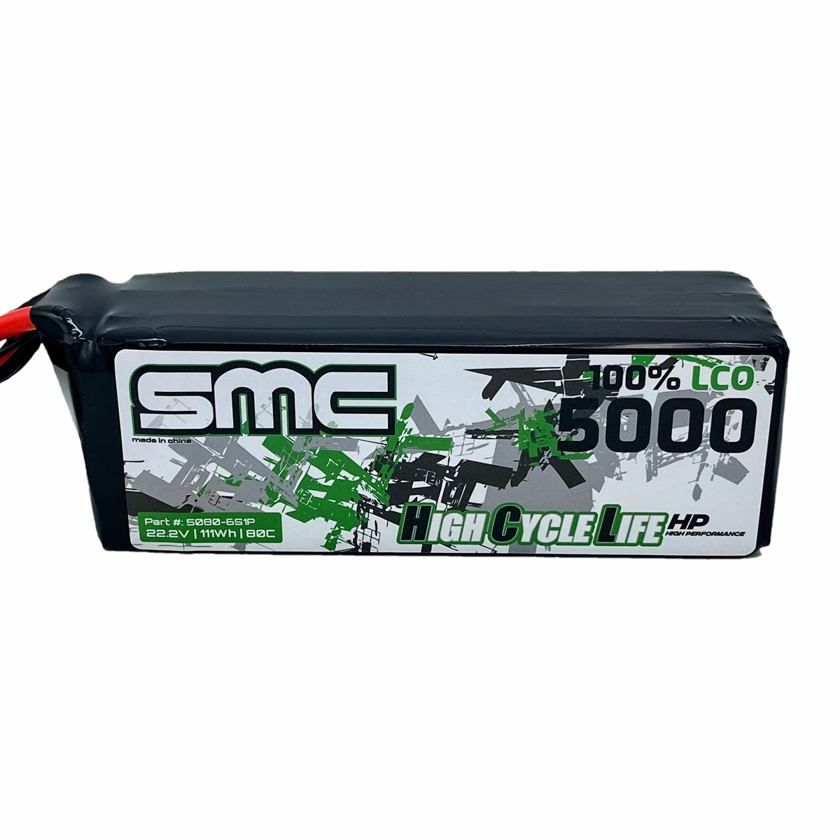 SMC-5080-6S1P HCL-HP 22.2V-5000mAh-80C Flight Pack EC5/SC5