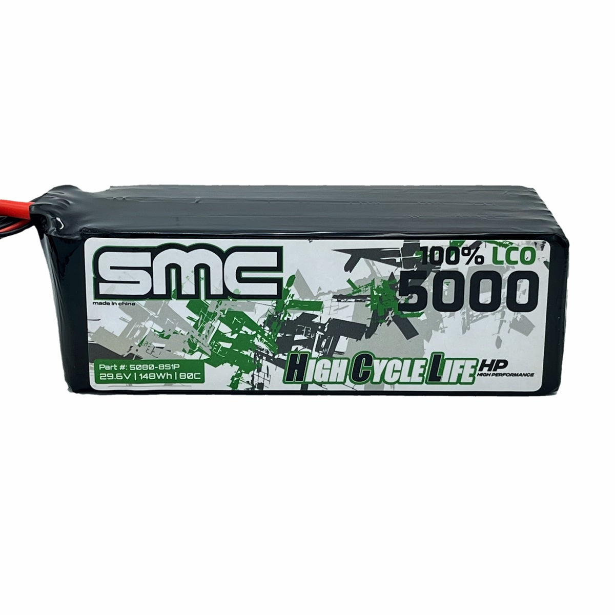 SMC-5080-8S1P HCL-HP 29.6V-5000mAh-80C Flight Pack EC5/SC5