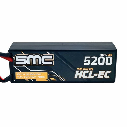 SMC HCL-EC 3S 11.1V 5200mAh 100C Hardcase LiPo Battery