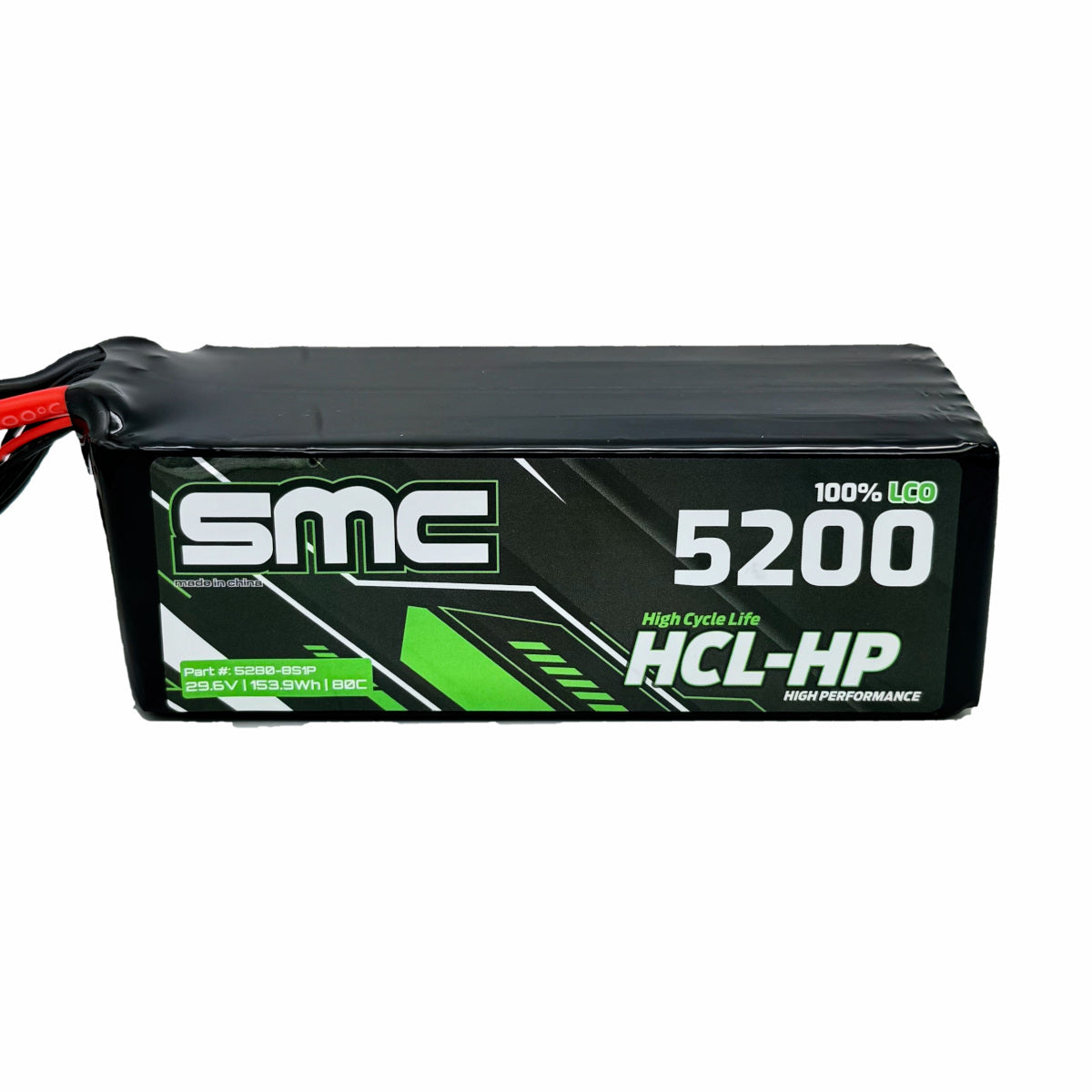SMC-5280-8S1P HCL-HP 29.6V-5200mAh-80C Flight Pack SC5/EC5