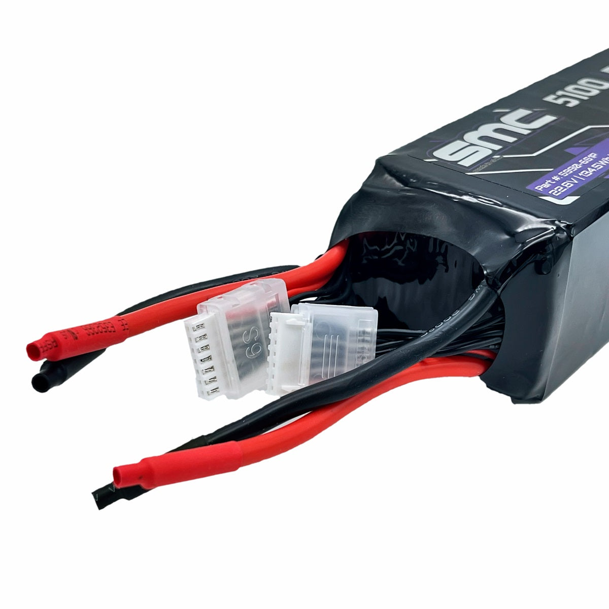 SMC-5990-12S1P HCL-HV2 Flight 45.6V/12S-5900mAh-90C Stick Pack Bare Wires