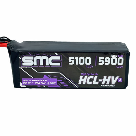 SMC-5990-6S1P HCL-HV2 Flight 22.8V/6S-5900mAh-90C EC5/SC5