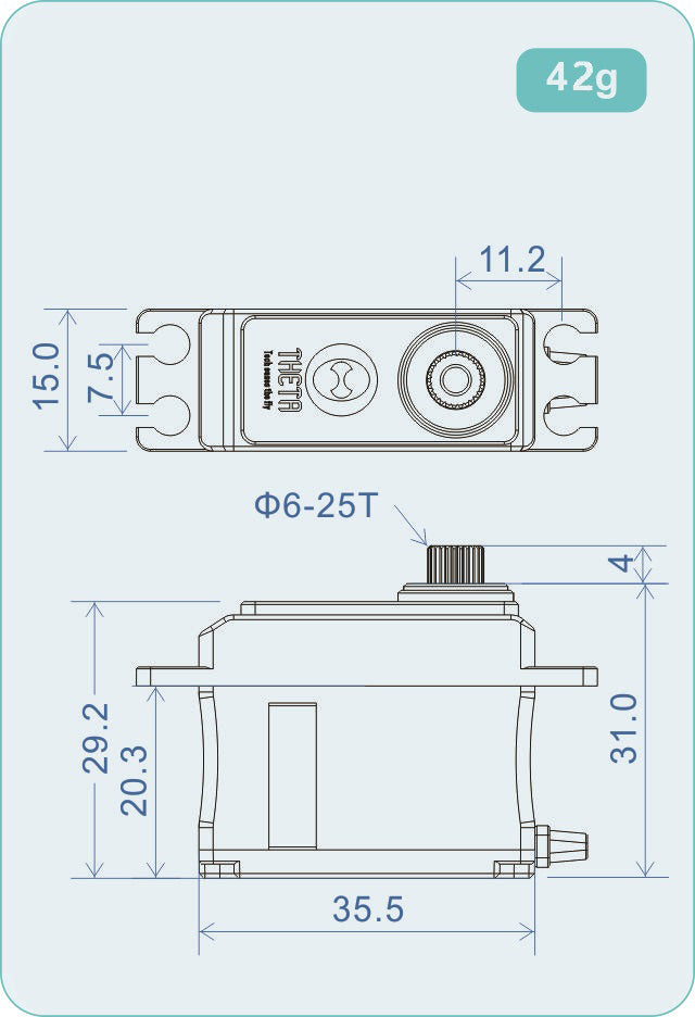 THM982 THETA HV Mini Brushless Tail Servo