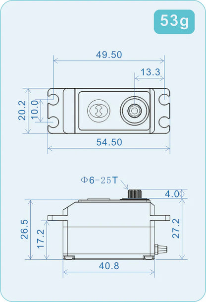 TS-RD1 THETA Razor-D1 NFC HV Low Profile Brushless Servo
