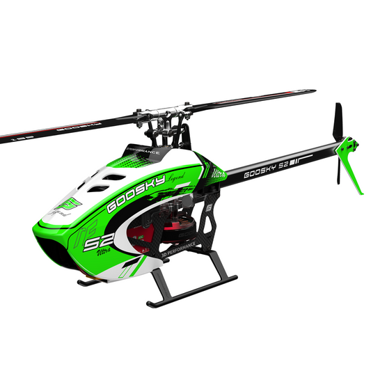 BAF080011 Goosky S2 Ultra Rotorflight Green BNF Helicopter