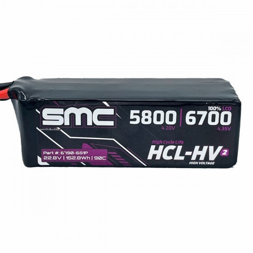 SMC-6790-6S1P HCL-HV2 Flight 22.8V/6S-6790mAh-90C Bare Wires