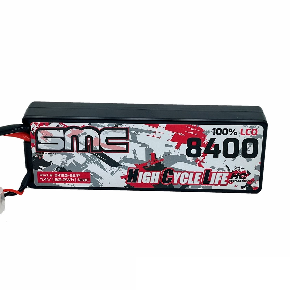 SMC-84120-2S1P HCL-HC 7.4V-8400mAh 120C Hardcase Wired SC5