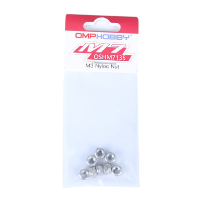 OSHM7135 OMP HOBBY M7 Helicopter Parts M3 Nyloc Nut