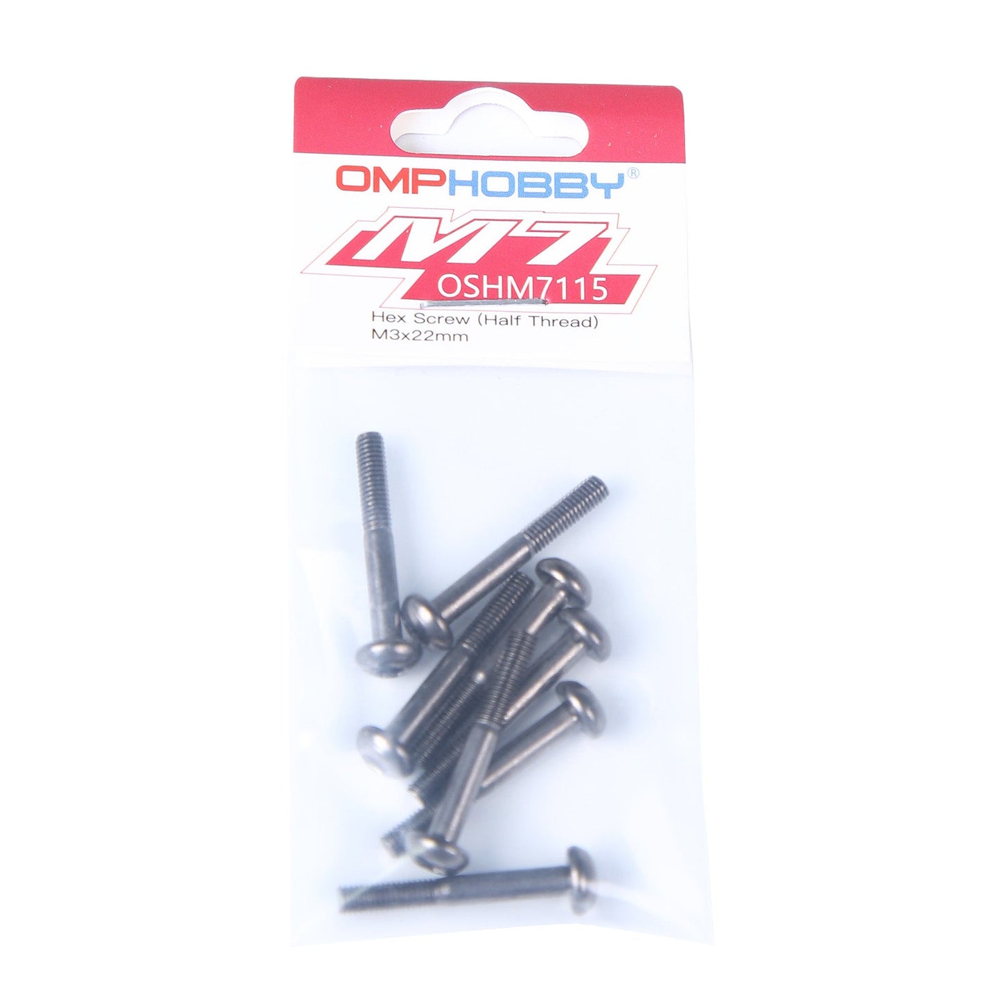 OSHM7115 OMP HOBBY M7 Helicopter Parts Hex Screw (Half Thread) M3x22