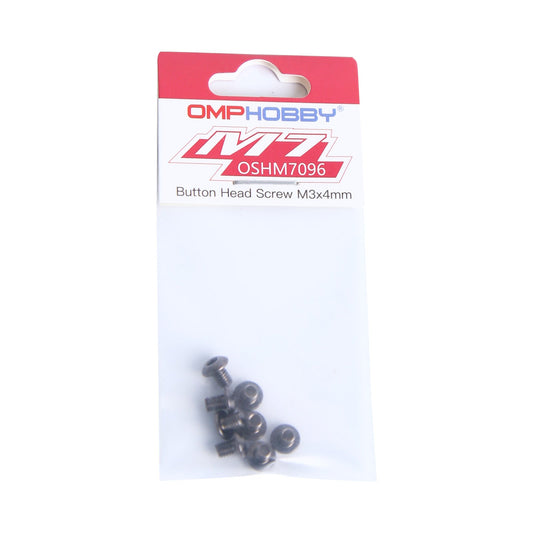 OMP HOBBY M7 Helicopter Parts Button Head Screw M3x4 OSHM7096