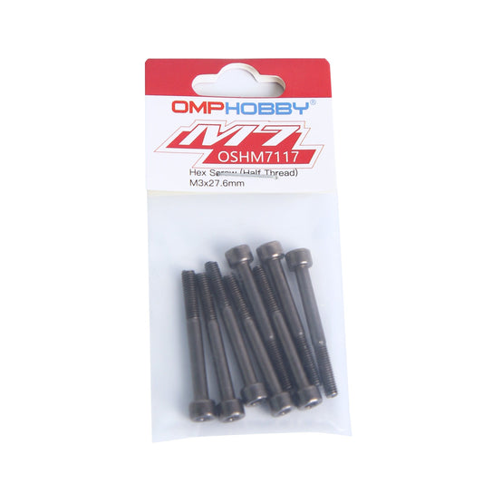 OSHM7117 OMP HOBBY M7 Helicopter Parts Hex Screw (Half Thread) M3x28