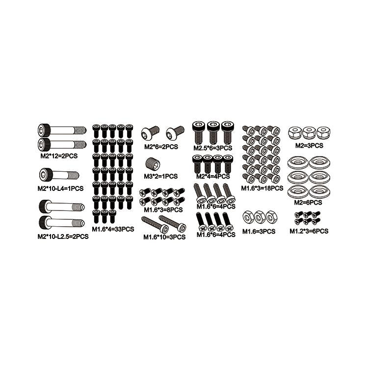 OMPHOBBY M2 3D Helicopter full set screws (1set) OSHM2043 - Ohio Model Planes