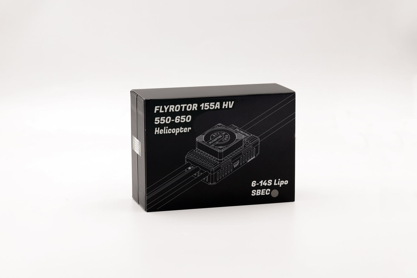 FLYROTOR 155A HV Brushless ESC (6–14S) – 30A BEC, USB + Bluetooth, Rotorflight Ready