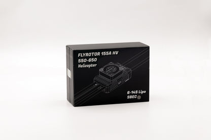 FLYROTOR 155A HV Brushless ESC (6–14S) – 30A BEC, USB + Bluetooth, Rotorflight Ready