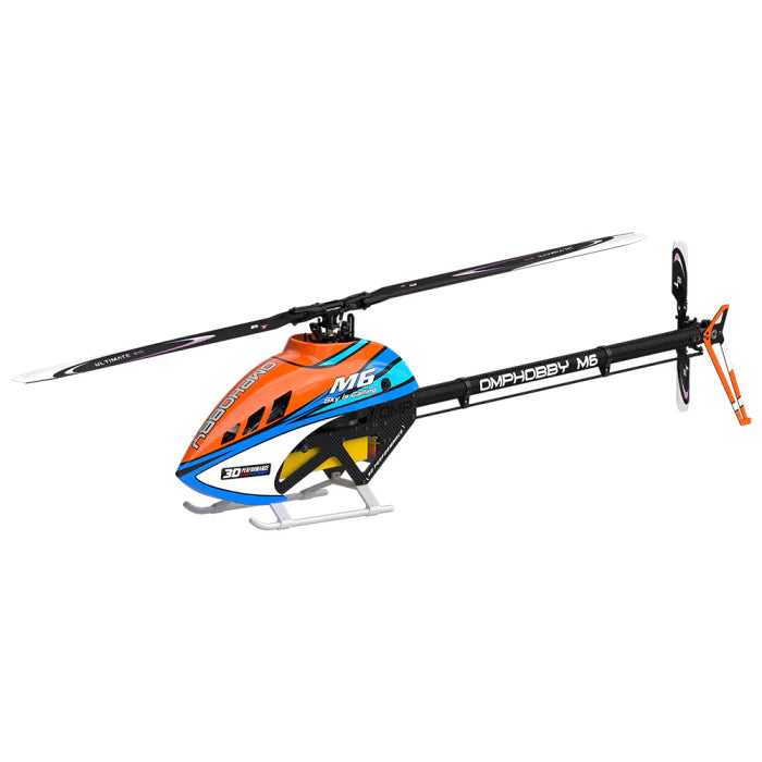 OMP-M6-B OMPHOBBY M6 RC Helicopter Frame Kit w/ Rotortech Blades (PRE-ORDER PRICE)