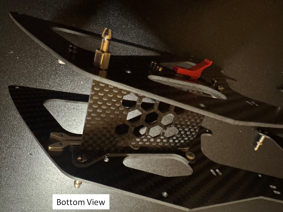 A.B. Design Goosky RS4 Venom HW v4/v5 80a CF ESC Mounting Tray