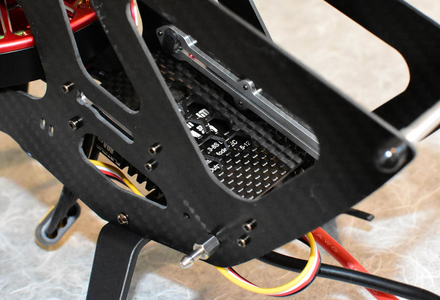 Goosky RS4 Venom HW v4/v5 80a CF ESC Mounting Tray