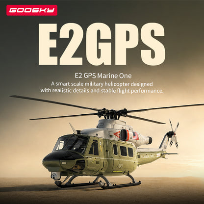 Goosky E2 GPS Marine One Edition Scale Helicopter BNF with Carrying Case