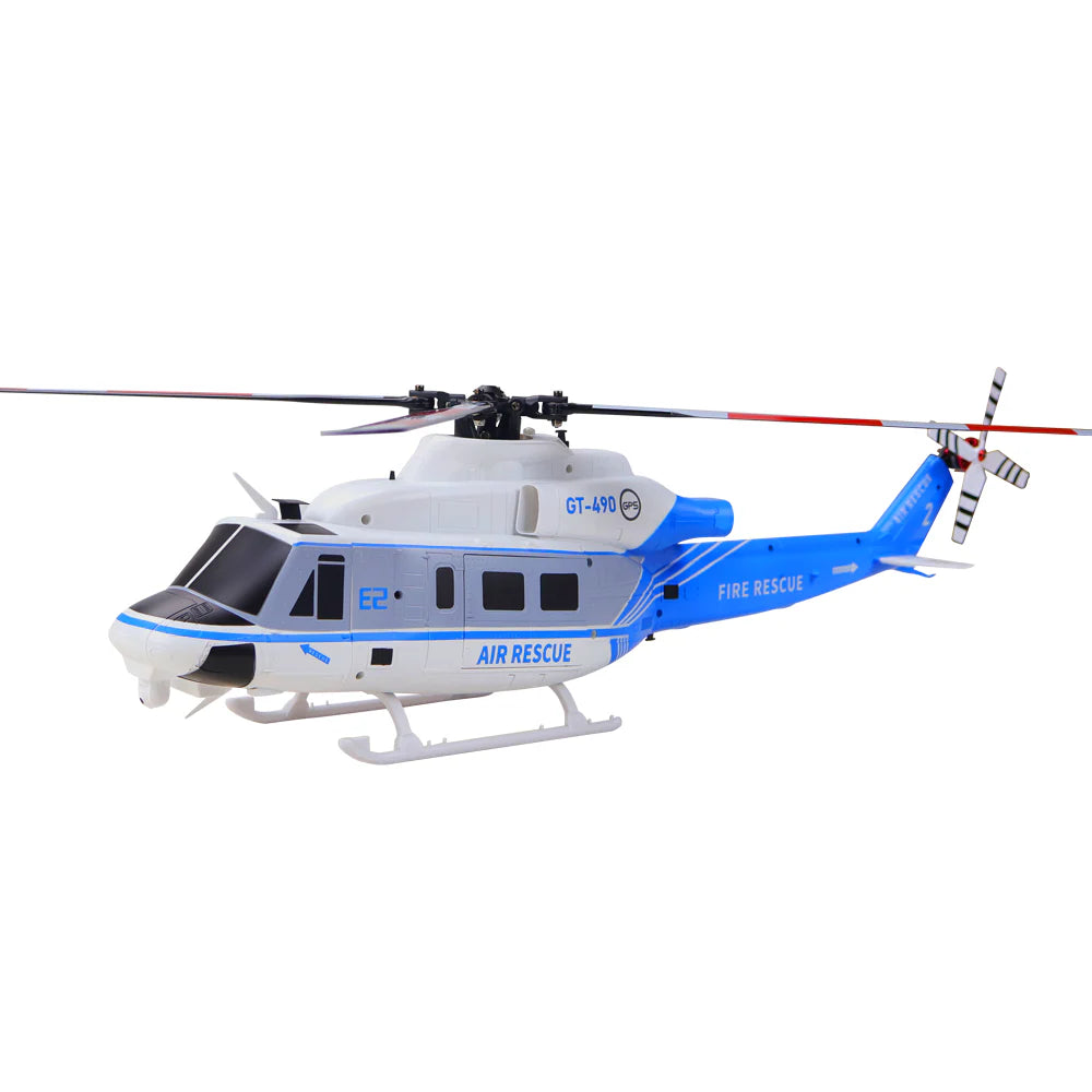 BAF050018-A Goosky E2 UH-1Y Blue/White GPS Helicopter - RTF with Carrying Case
