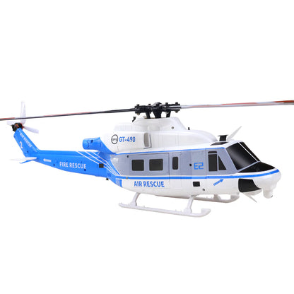 BAF050018-A Goosky E2 UH-1Y Blue/White GPS Helicopter - RTF with Carrying Case