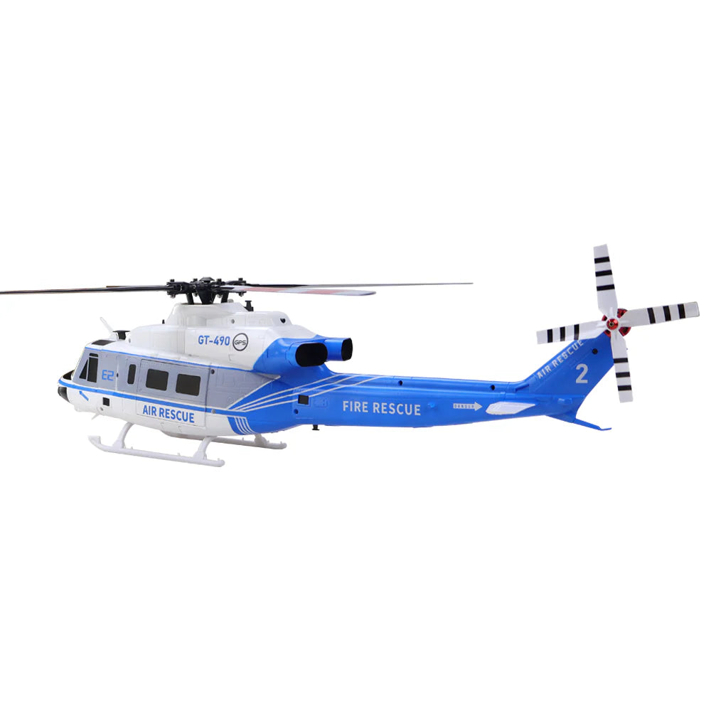 BAF050018-A Goosky E2 UH-1Y Blue/White GPS Helicopter - RTF with Carrying Case