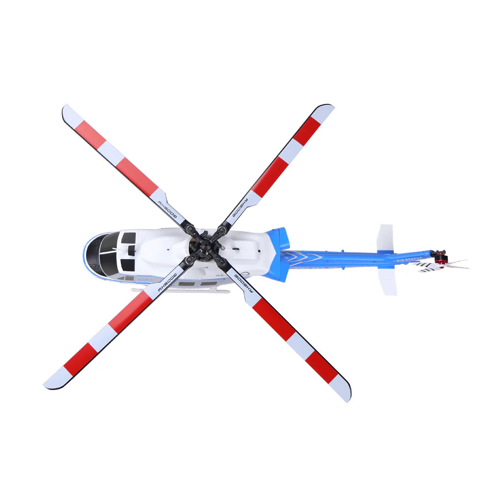 BAF050018-A Goosky E2 UH-1Y Blue/White GPS Helicopter - RTF with Carrying Case