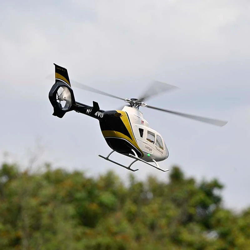 FlyWing EC-135 470L ACE GPS Scale RC Helicopter RTF - Black & White