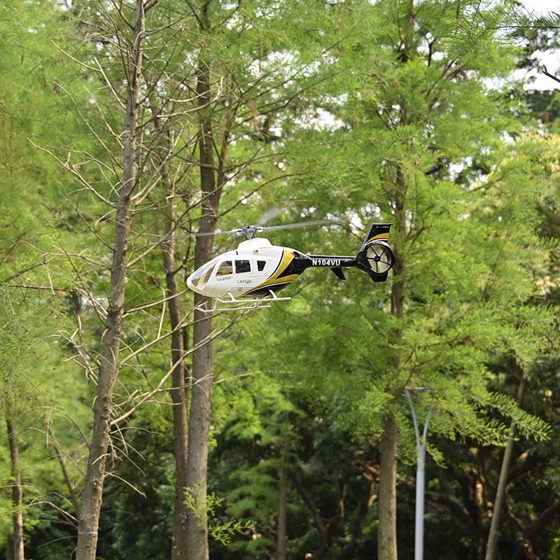 FlyWing EC-135 470L ACE GPS Scale RC Helicopter RTF - Black & White