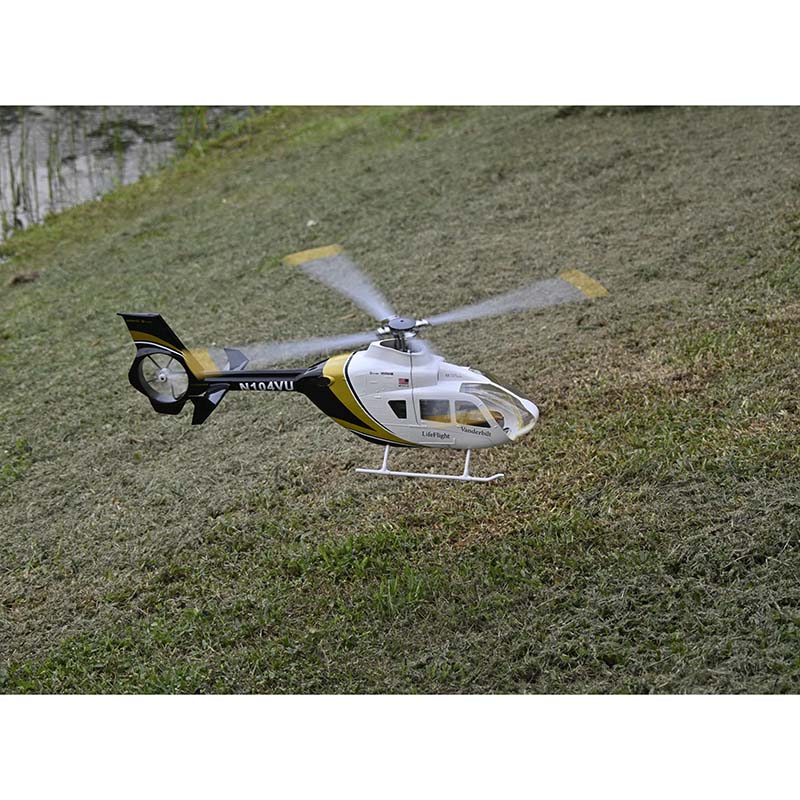 FlyWing EC-135 470L ACE GPS Scale RC Helicopter RTF - Black & White