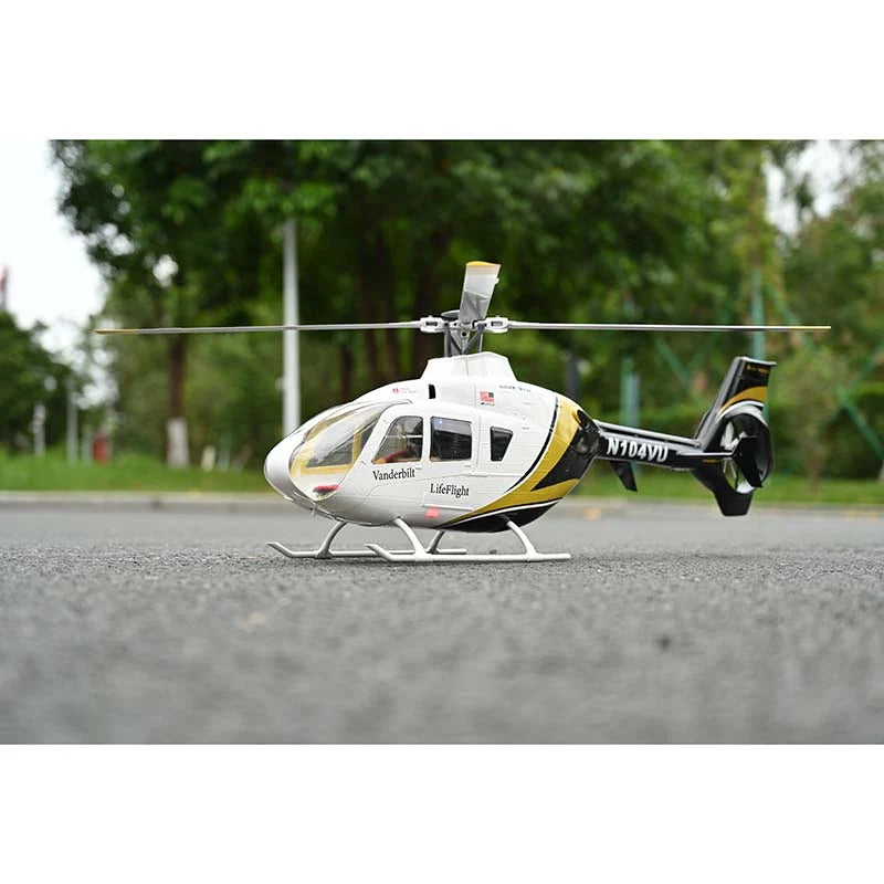 FlyWing EC-135 470L ACE GPS Scale RC Helicopter RTF - Black & White