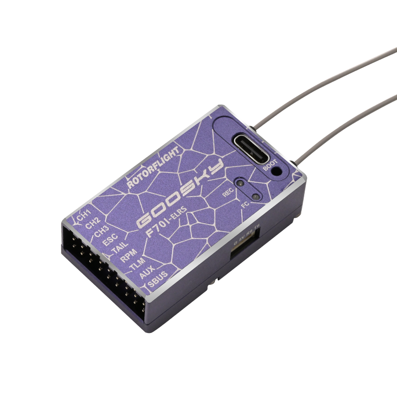 GT040268 / GT040269 – Goosky F701-ELRS Rotorflight Flight Controller (F722 + Built-in ELRS)