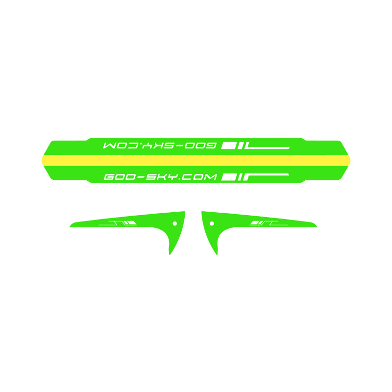 GT000087 Goosky S2 Tail Boom and fin sticker (3 sets, Green)